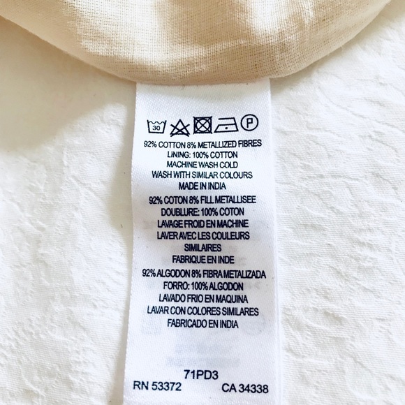 French Connection Cotton Dress w/ Beaded Halter 6 - Picture 6 of 6